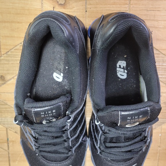 Nike ID Shox Mens 10 Wide 616118-981‎ Black Racer Blue Retro Nike Shoes Custom main image 4